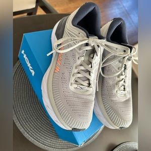 Hoka Bondi 7, Lunar Rock, Size 8, Worn two or three times, Excellent Condition